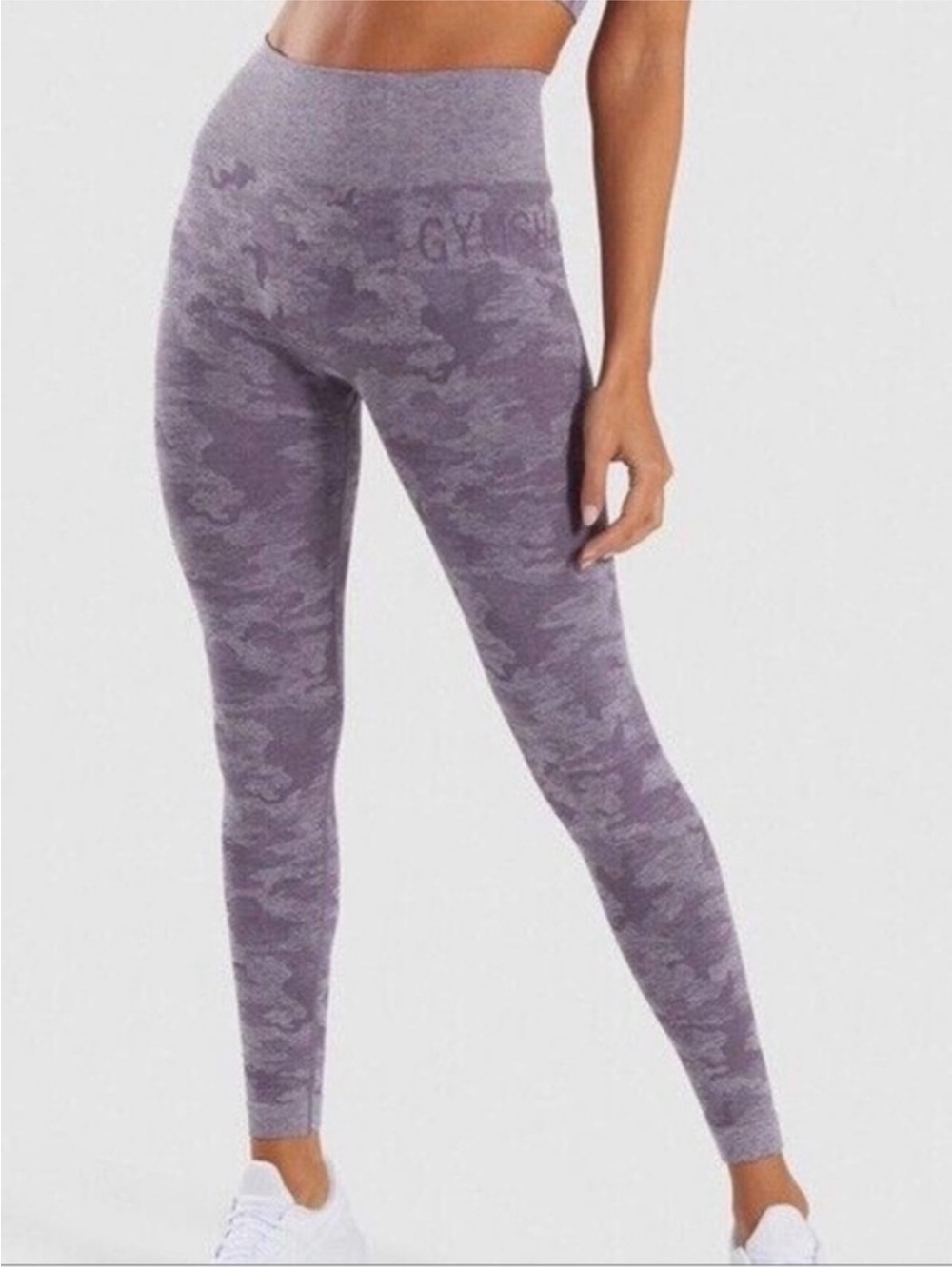 Gymshark Purple Camo Leggings | Medium